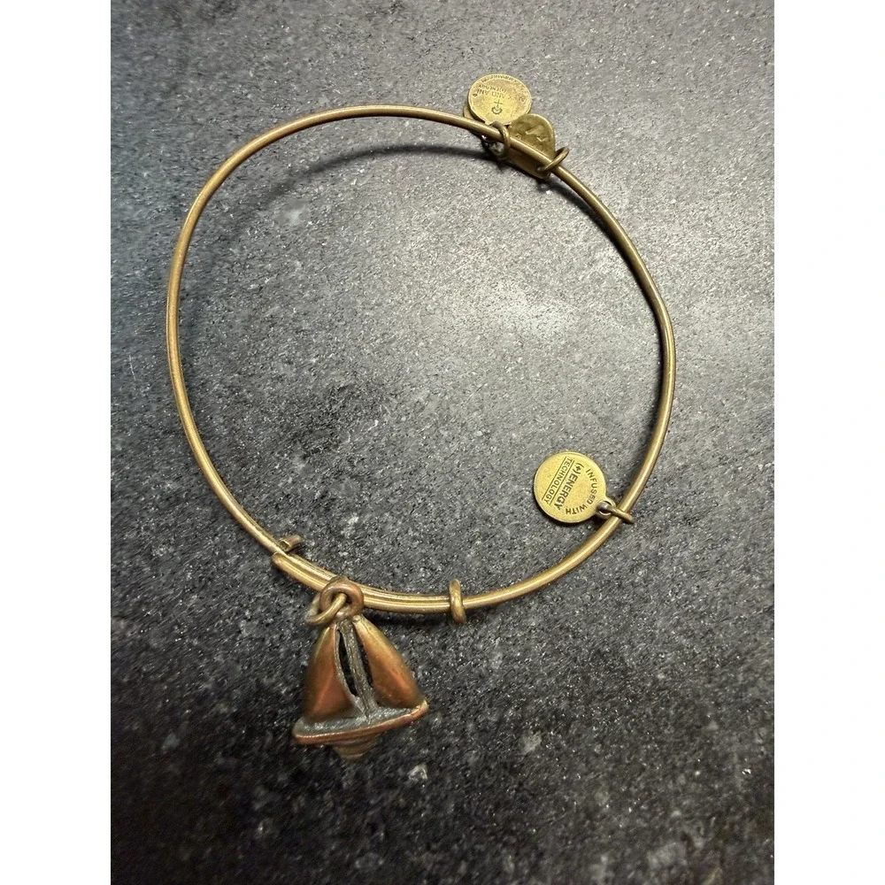 Alex And Ani Bangle Bracelet Lot Of 8 Mixed Stack Fleur De Lis Pineapple Marine
